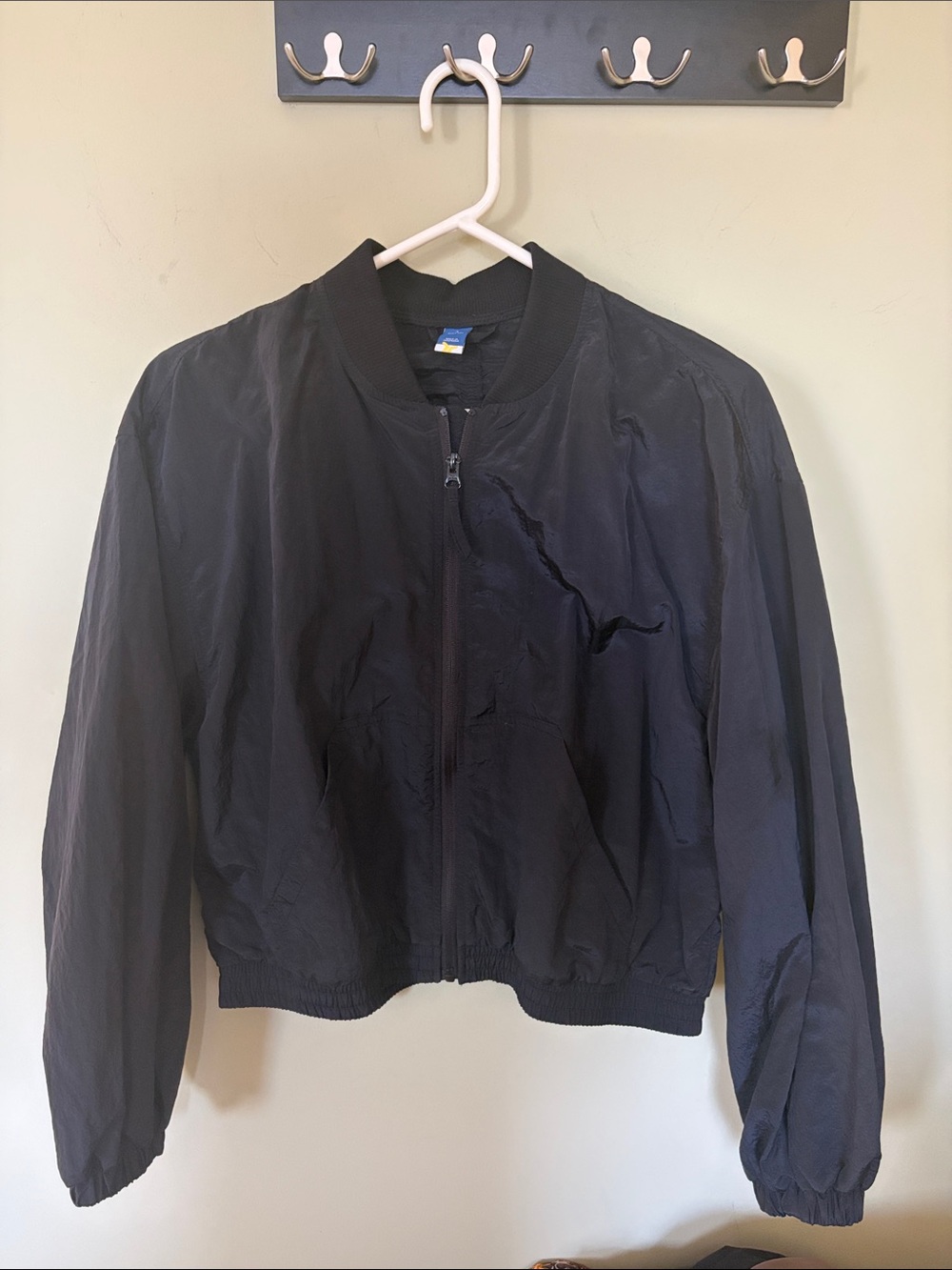 Old Navy Athletic Black Women's Lightweight Bomber Jacket